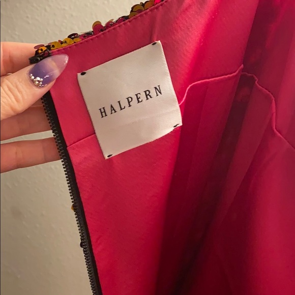 Halpern Mini “ tank “ Sequence Dress - Picture 7 of 8